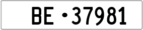 Trailer License Plate